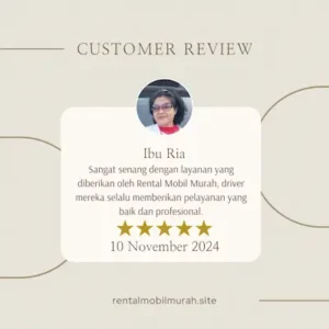 Sewa Mobil Bogor Customer review Instagram Post (1)