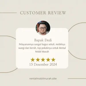 Sewa Mobil Bogor Customer review Instagram Post (2)